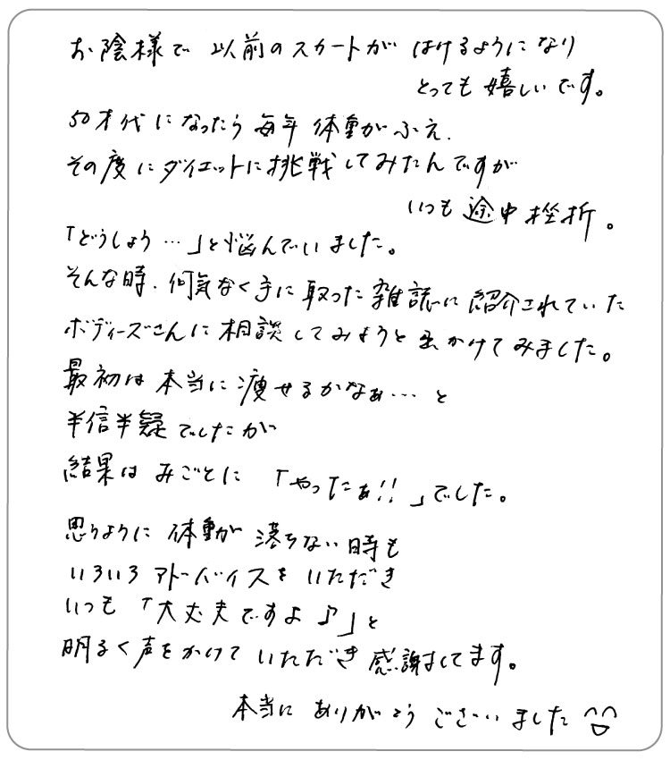 50代 ダイエット体験談