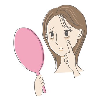 目のクマチェック