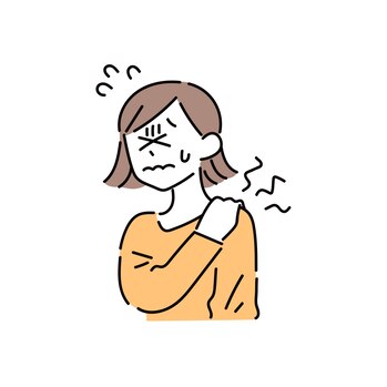 夏バテによる肩こりに