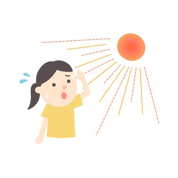 日焼けをした日に！